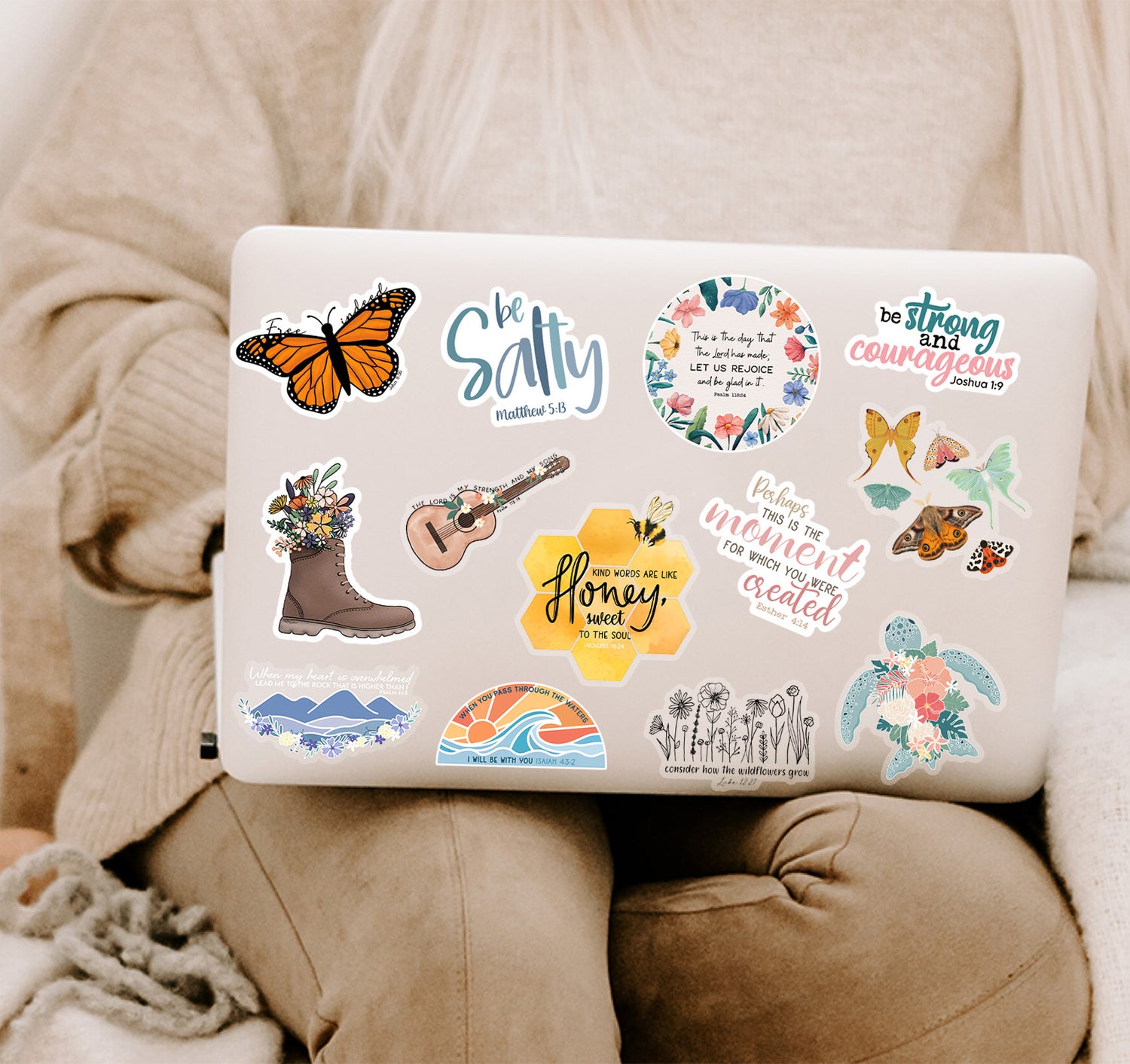 Christian faith laptop decals