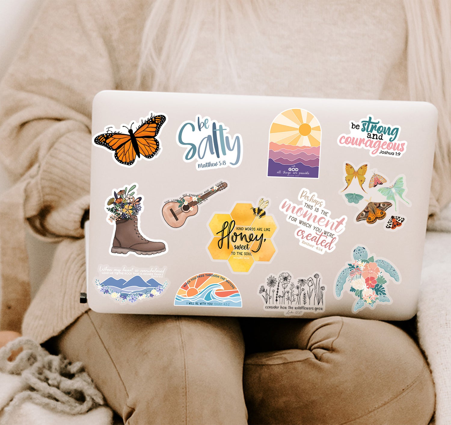 Christian faith Bible verse laptop decals