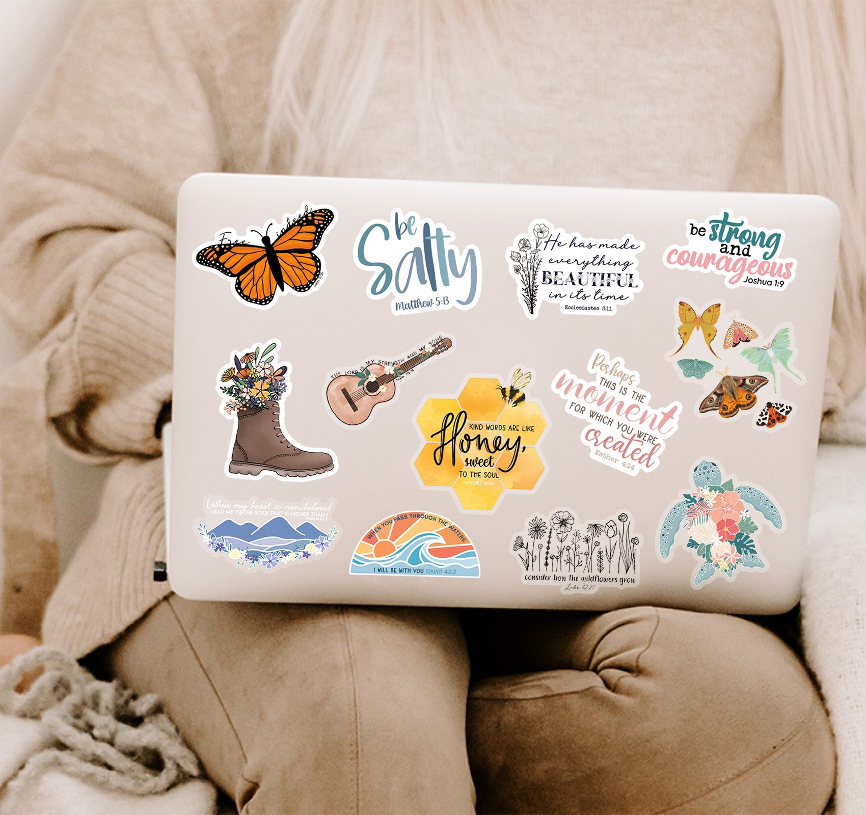 Christian faith Bible verse laptop decals