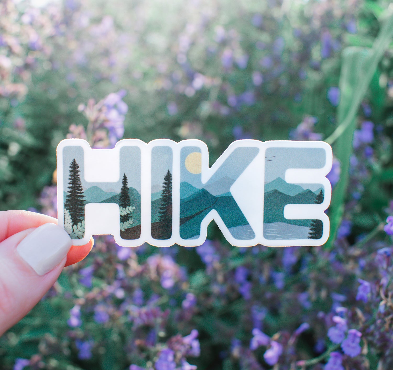 Hike vinyl hiking sticker