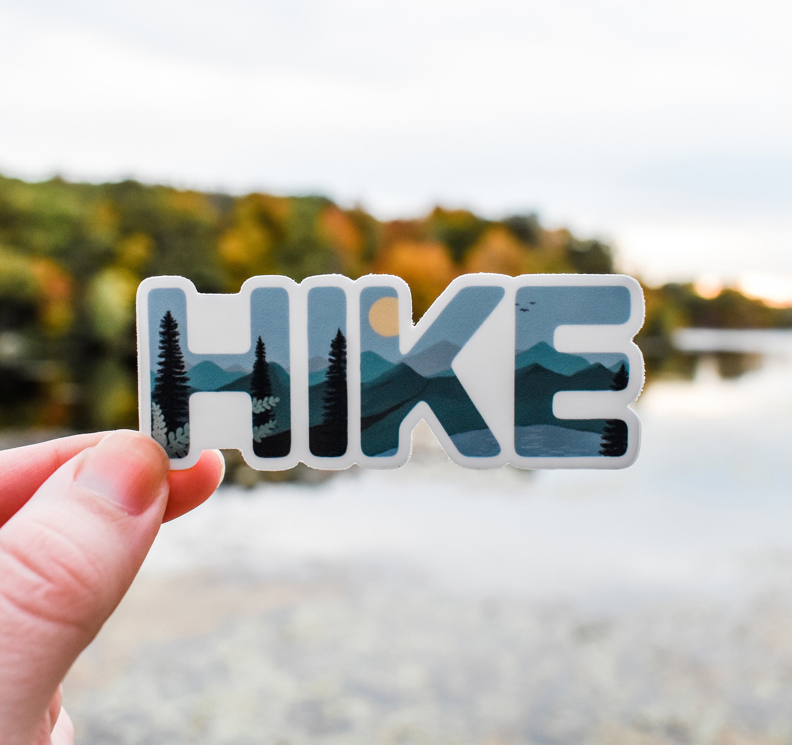 Hike vinyl hiking sticker