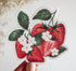 Bunch of strawberries with white flower blossoms vinyl sticker