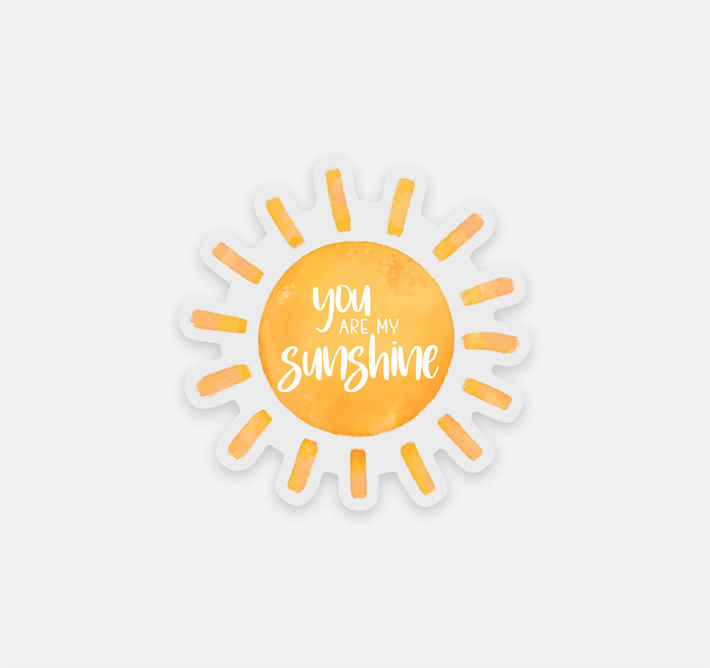 You are my sunshine sun sticker