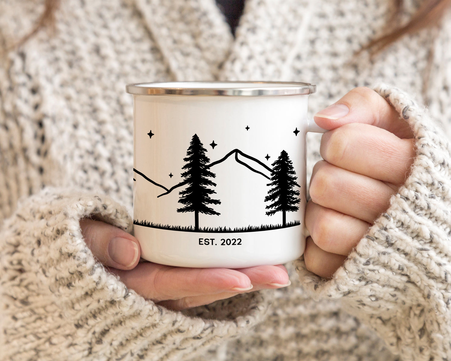 Couple Stargazing Camp Mug