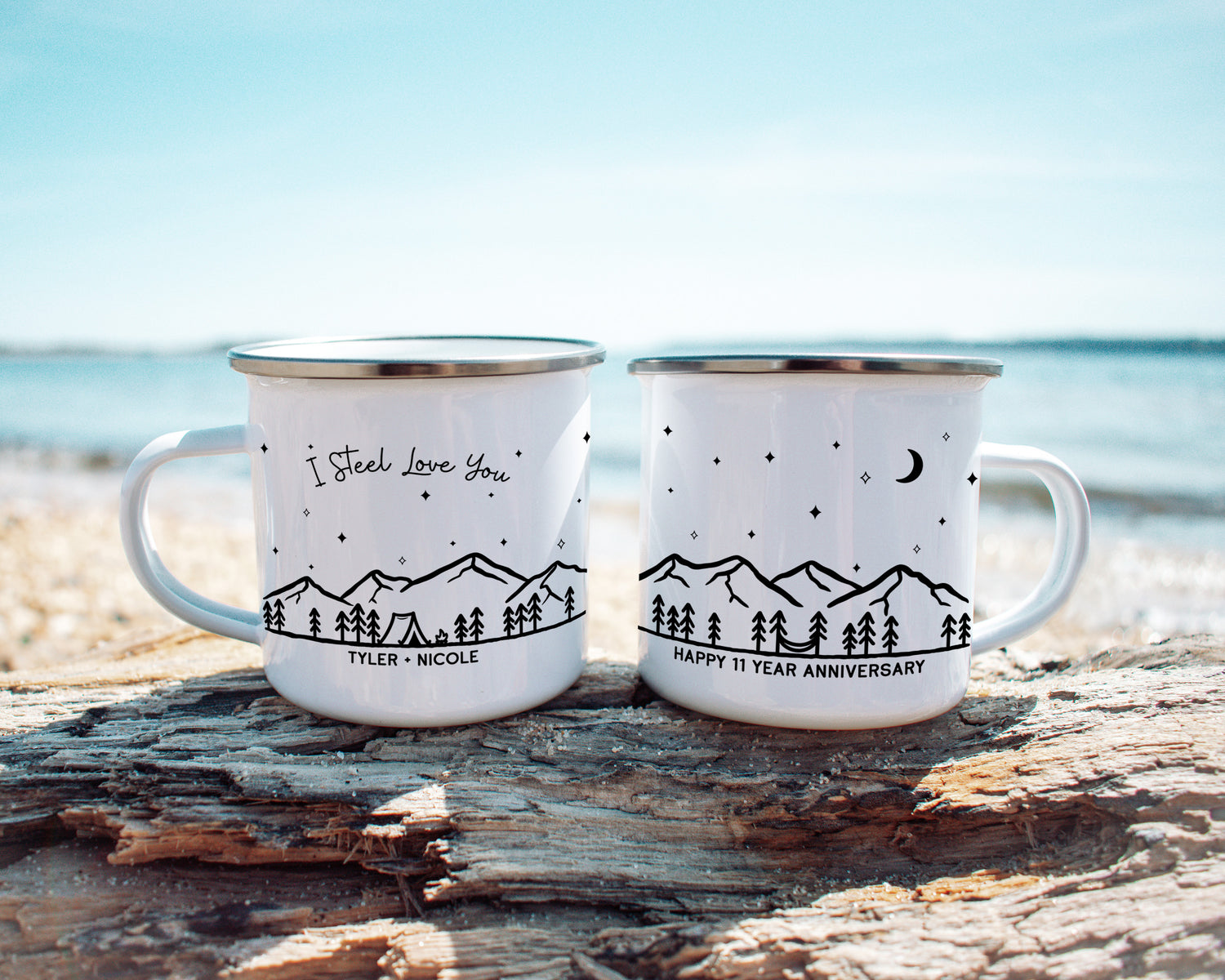 I Steel Love You 11 Year Anniversary Camp Mug