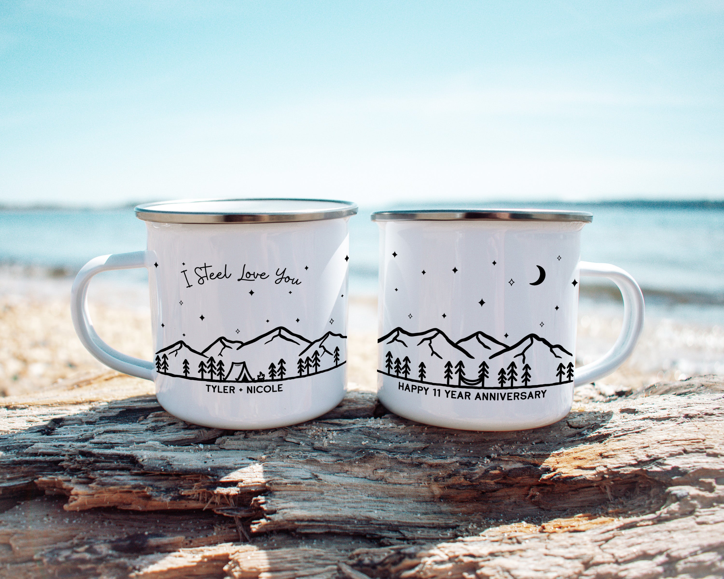 I Steel Love You 11 Year Anniversary Camp Mug