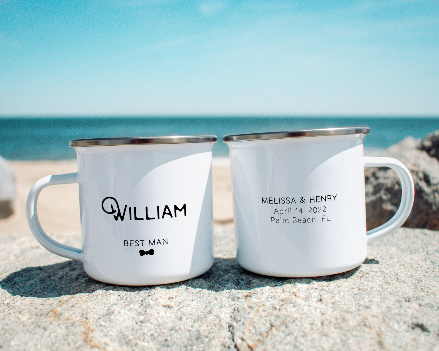 Groomsmen Wedding Party Enamel Mug