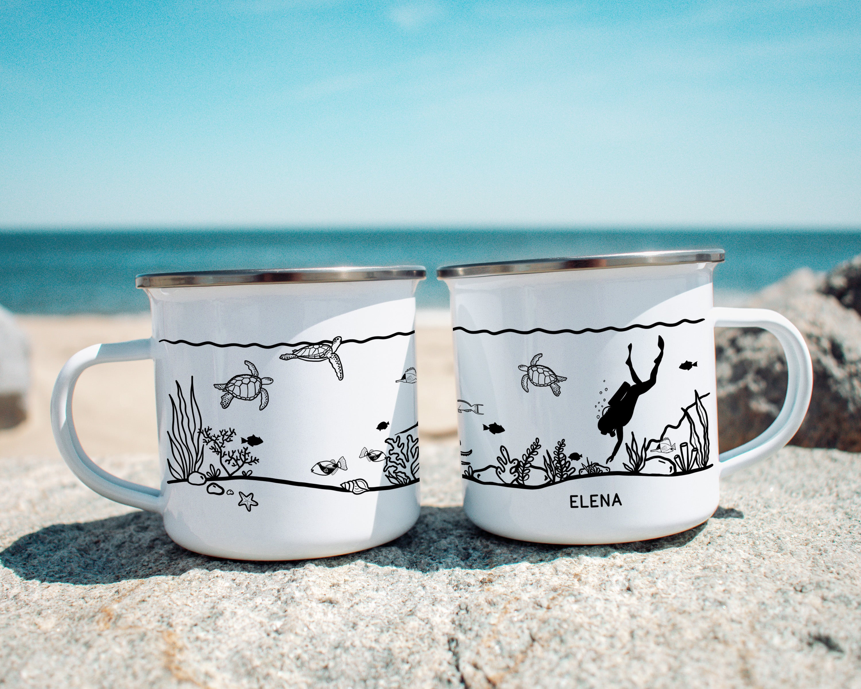 Underwater Divers Camp Mug