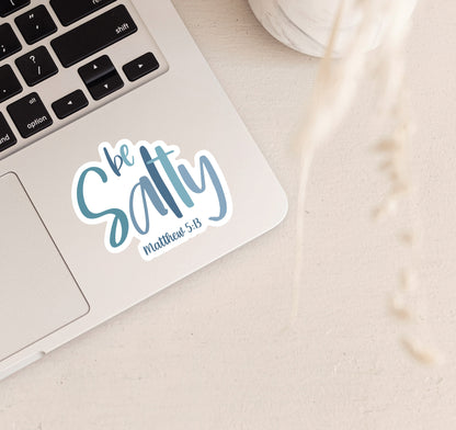 Be Salty, Matthew 5:13 laptop sticker