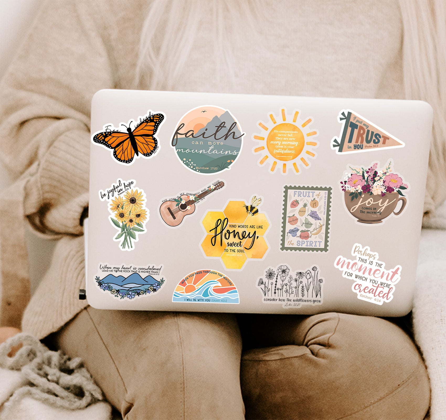 Christian faith laptop decals