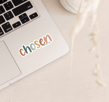 Chosen Christian laptop sticker