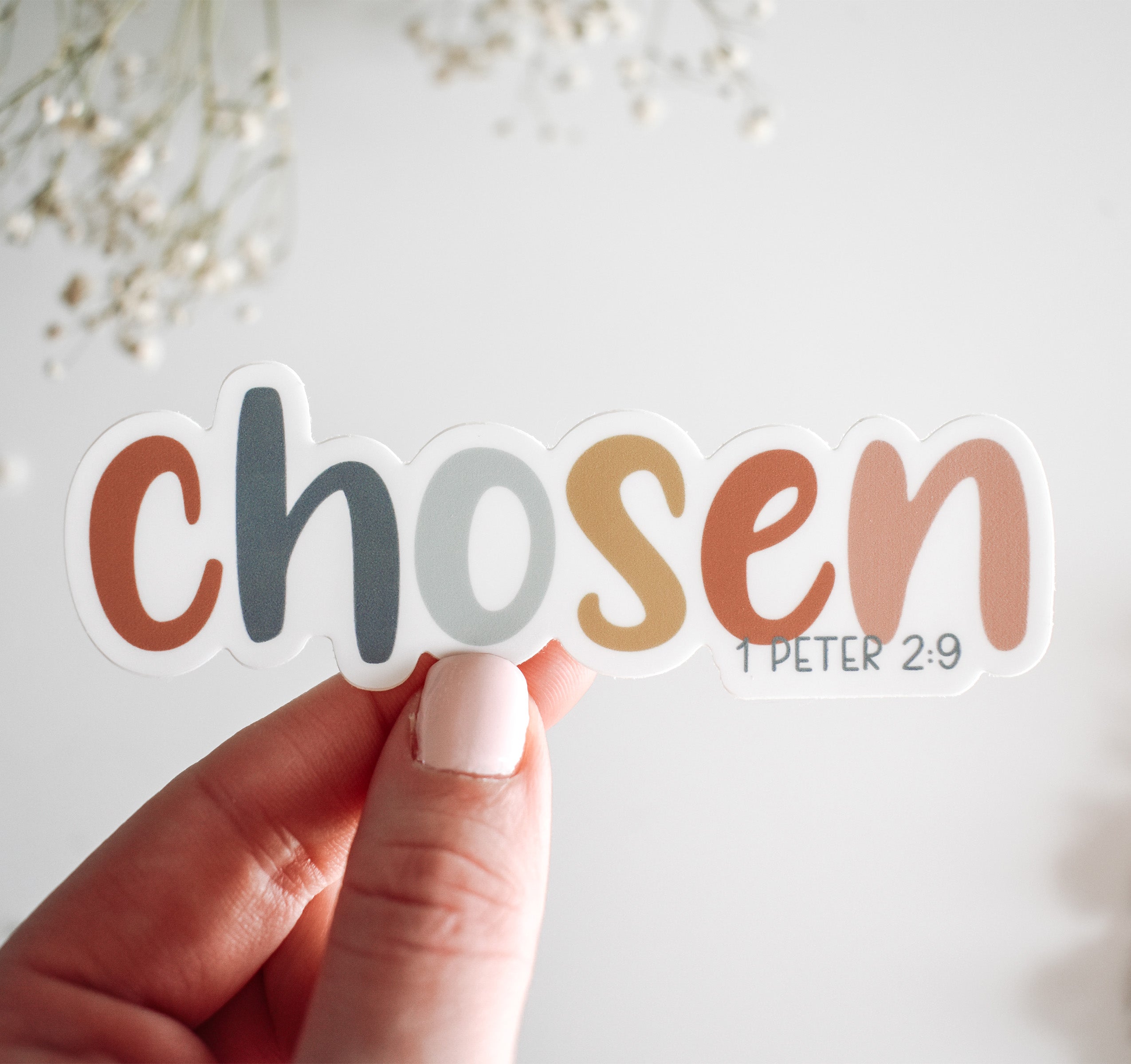 Chosen Christian Bible verse sticker