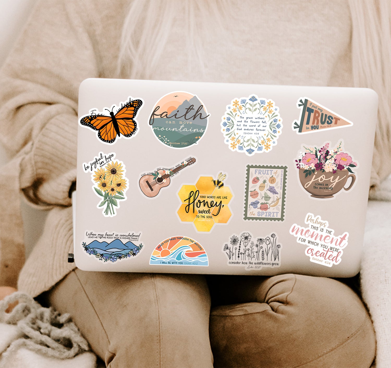 Christian faith laptop decals
