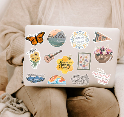 Christian faith laptop decals