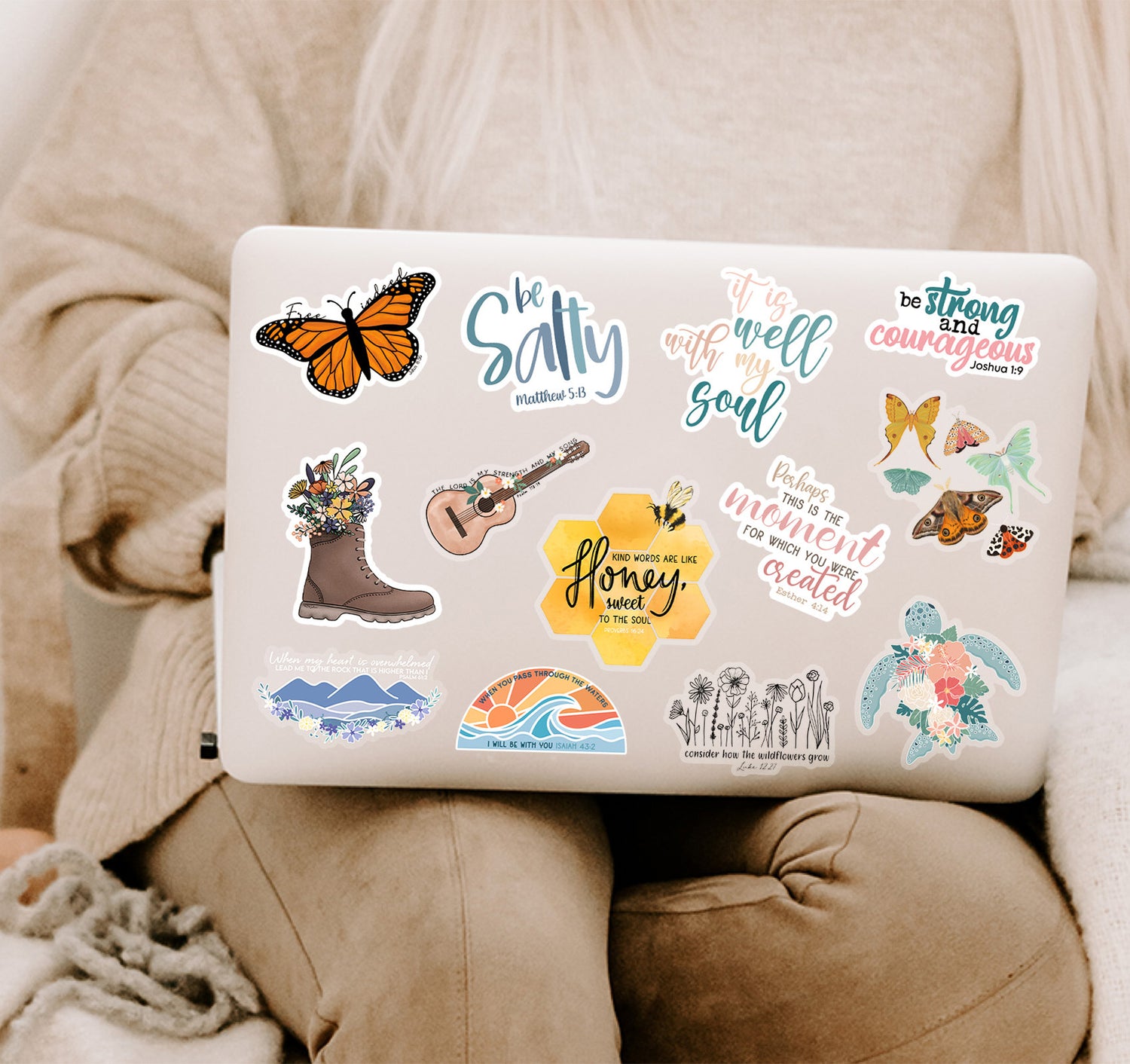 Christian faith laptop decals