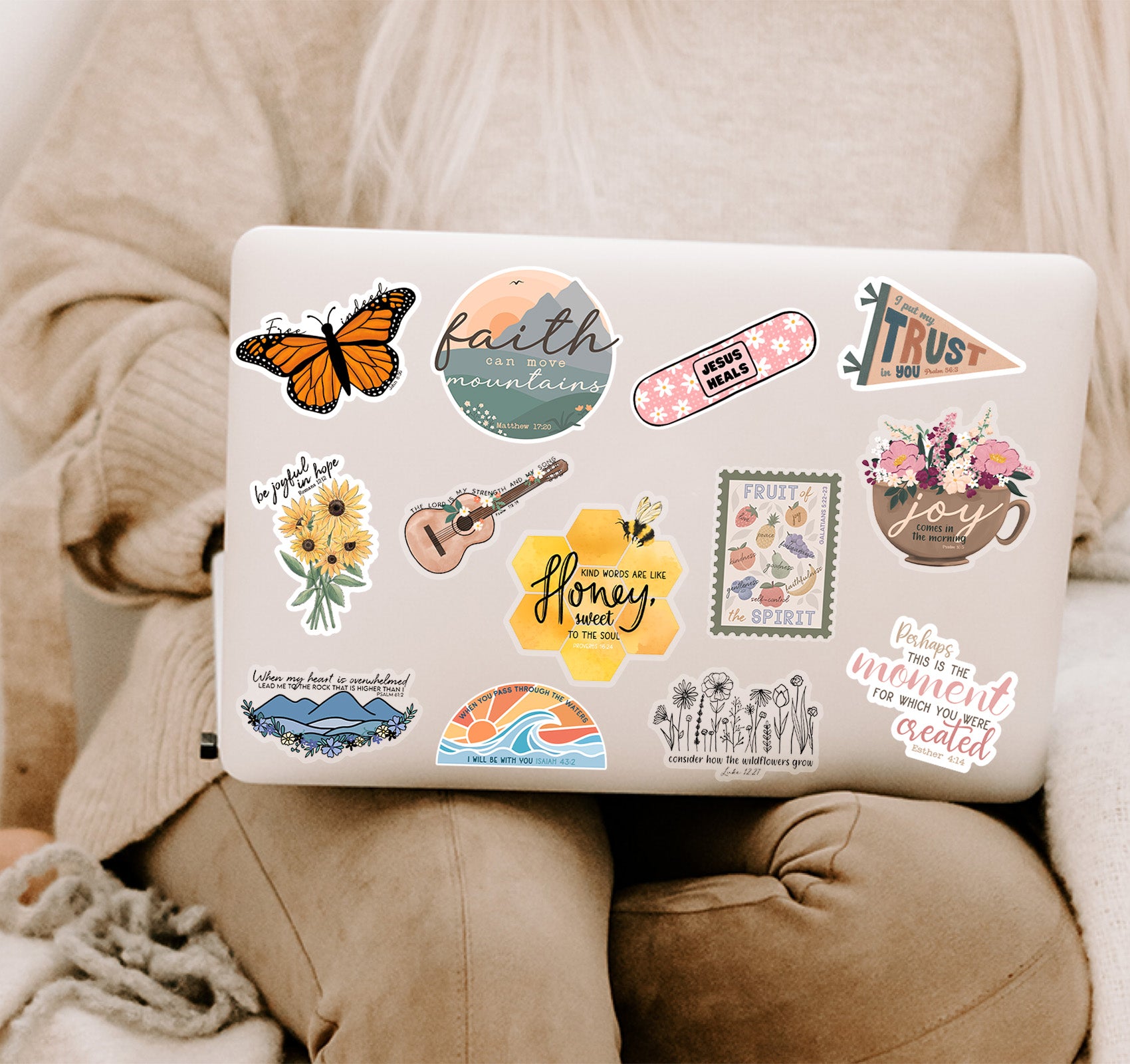Faith laptop decals