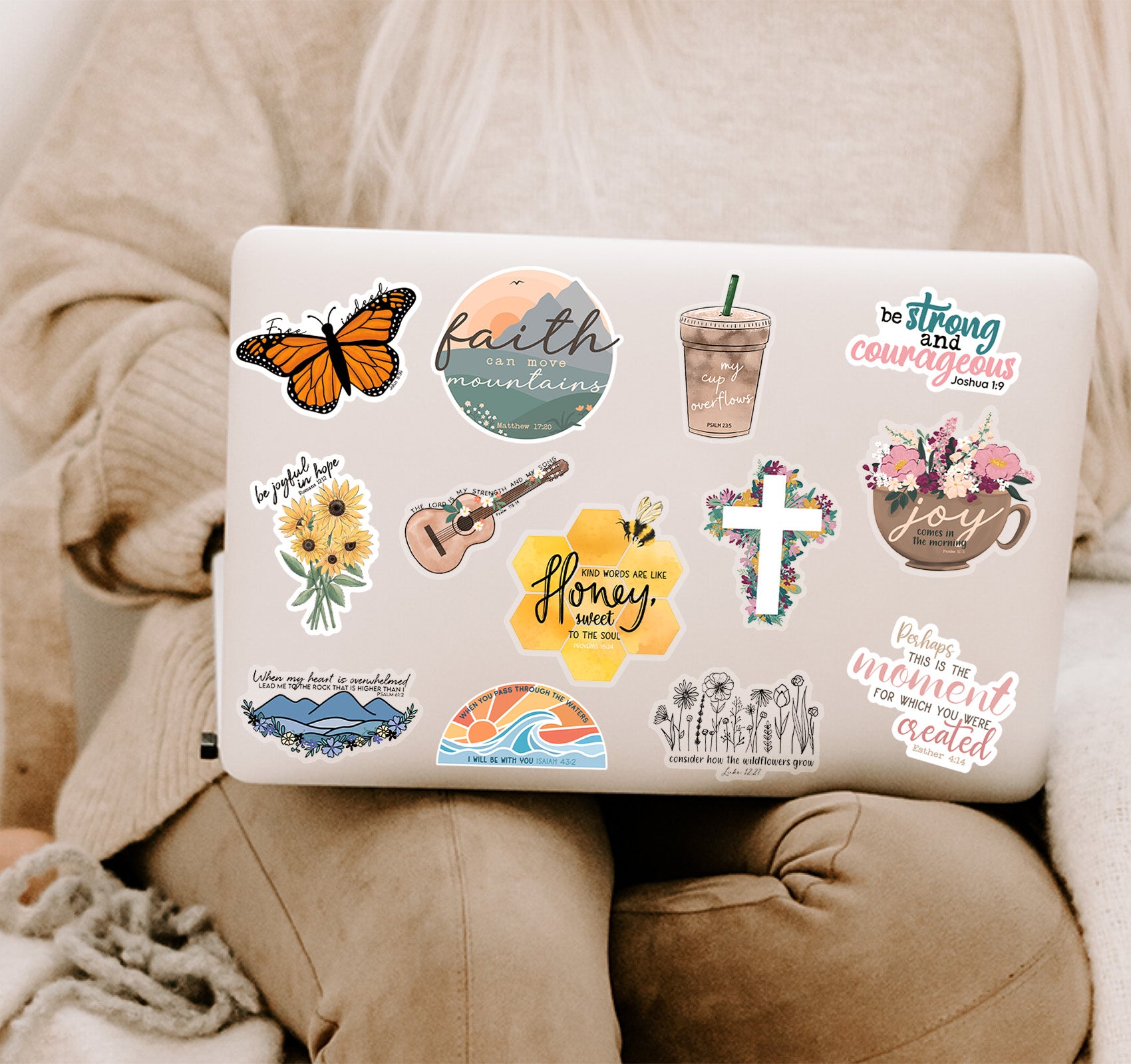 Christian faith laptop decals