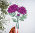 Chrysanthemum flower sticker