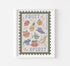 Stamp design Bible verse art print with the fruit of the Spirit from Galatians 5:22-23