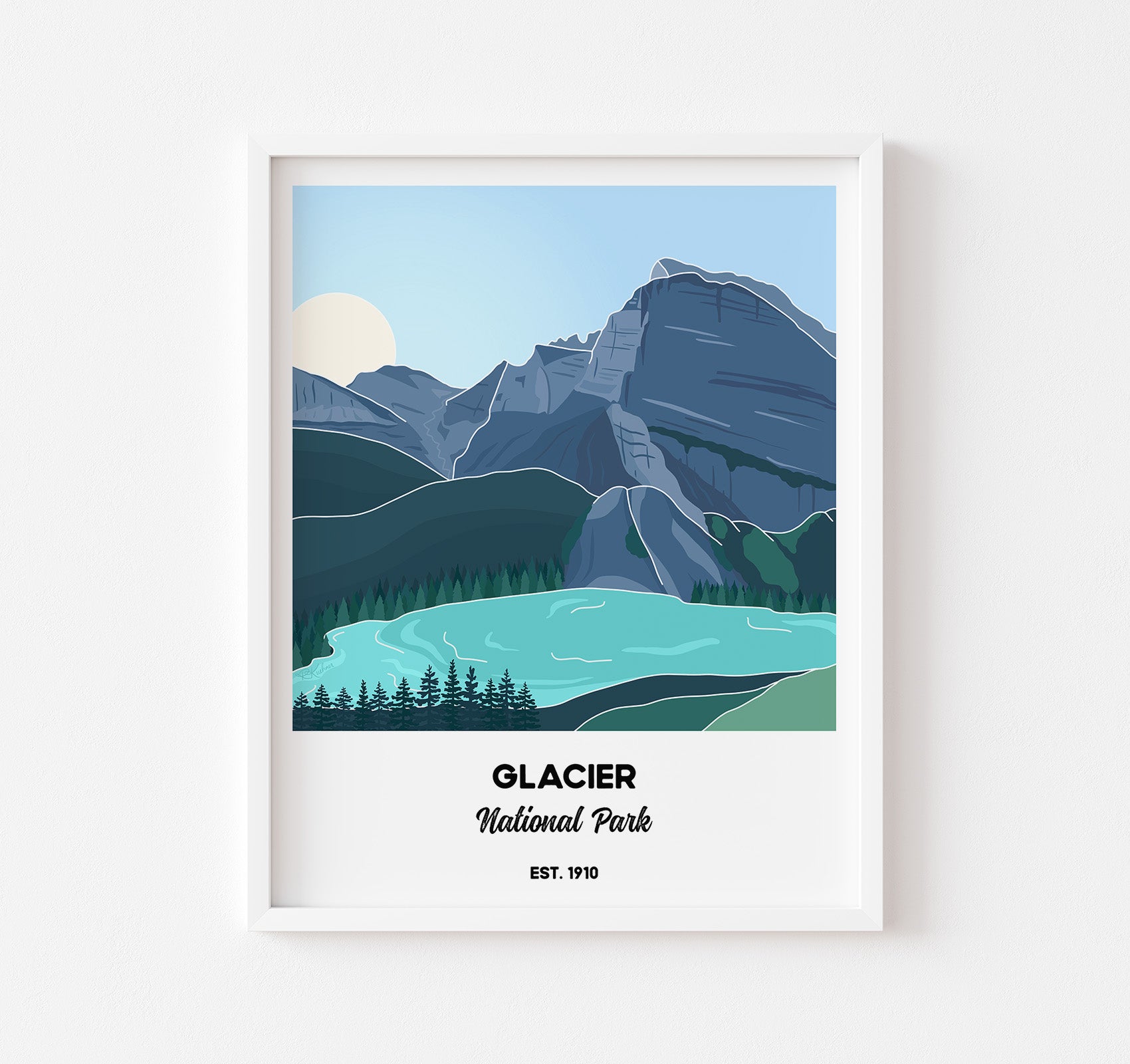 Glacier National Park wall art print poster