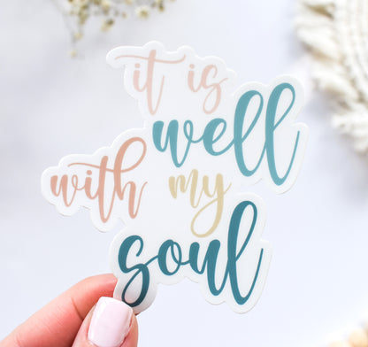 It is well with my soul Christian sticker