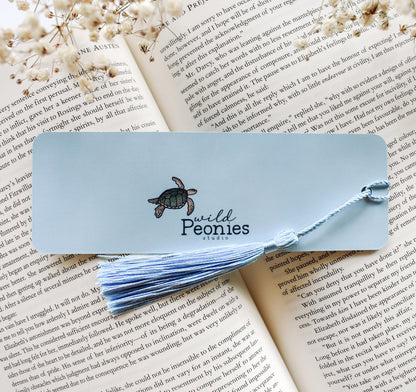 Keep nature wild ocean themed bookmark with a blue tassel