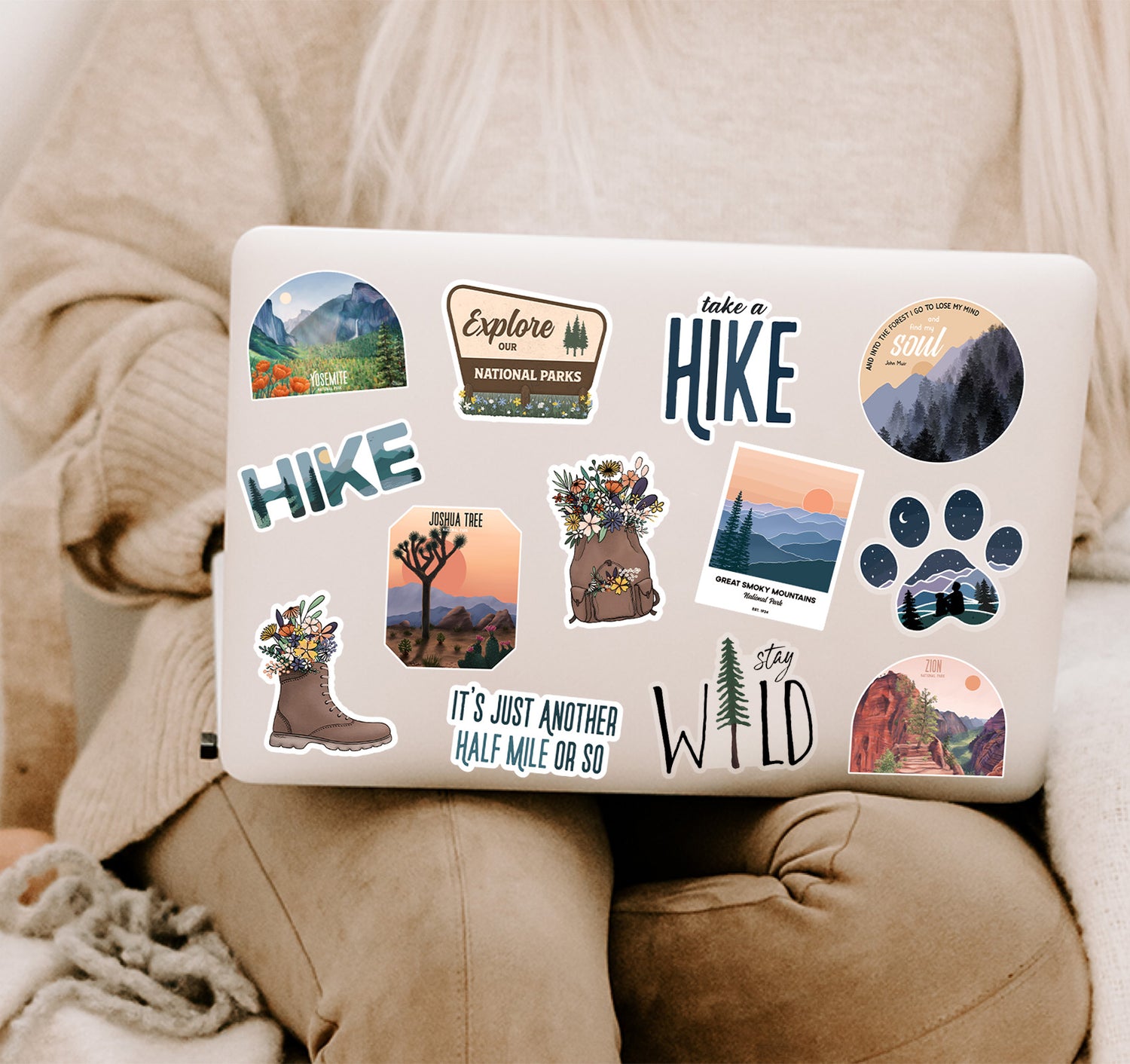 National parks laptop decals