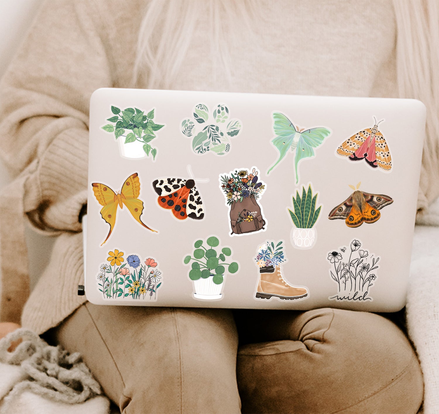 Nature design laptop decals