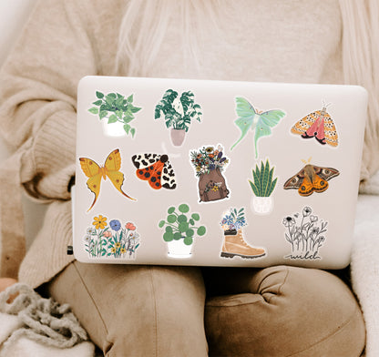 Plant laptop stickers