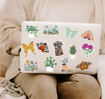 Nature and plants laptop decals