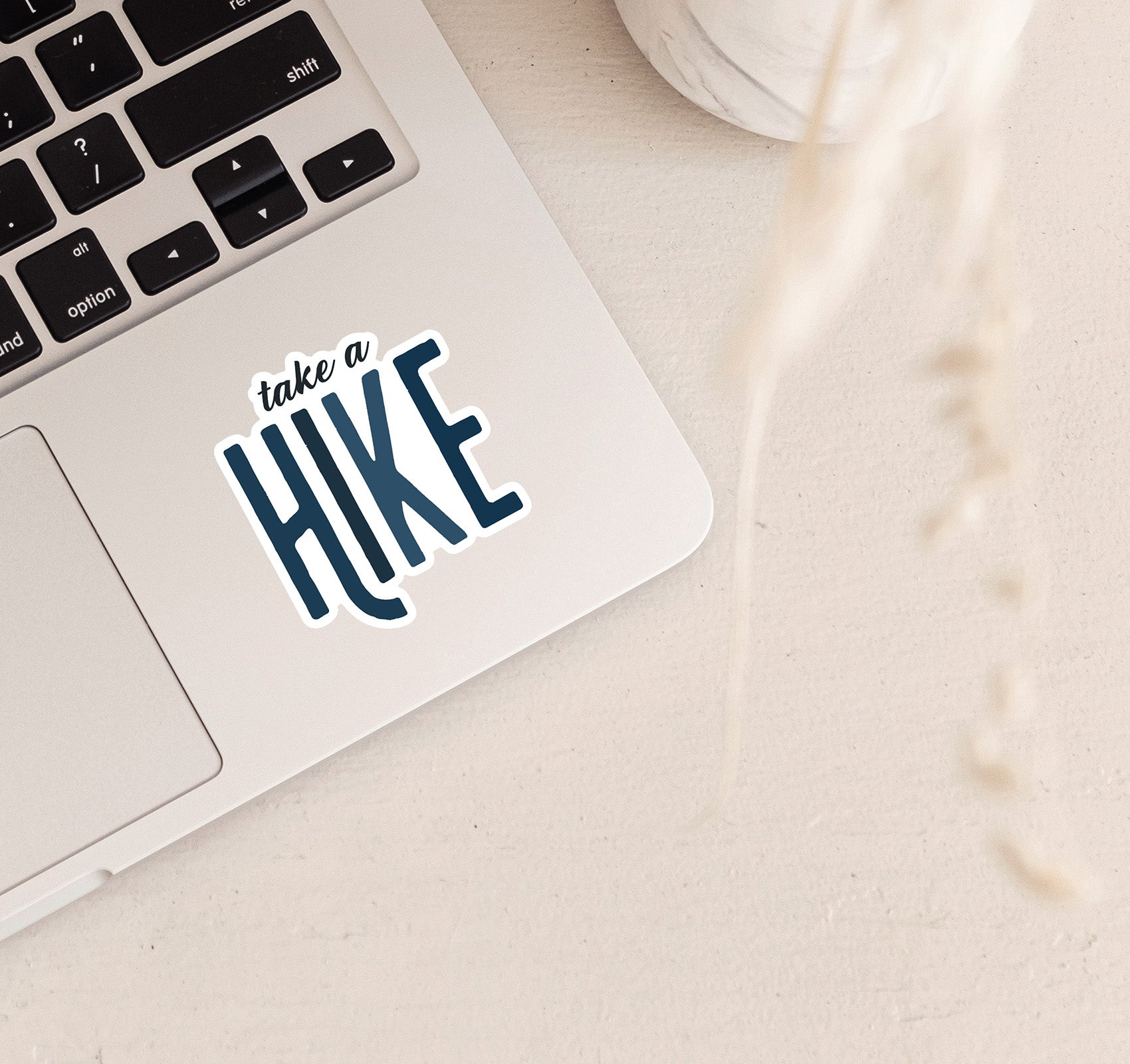 Take a hike laptop decal