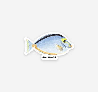 Hawaiian umaumalei, naso tang, fish sticker