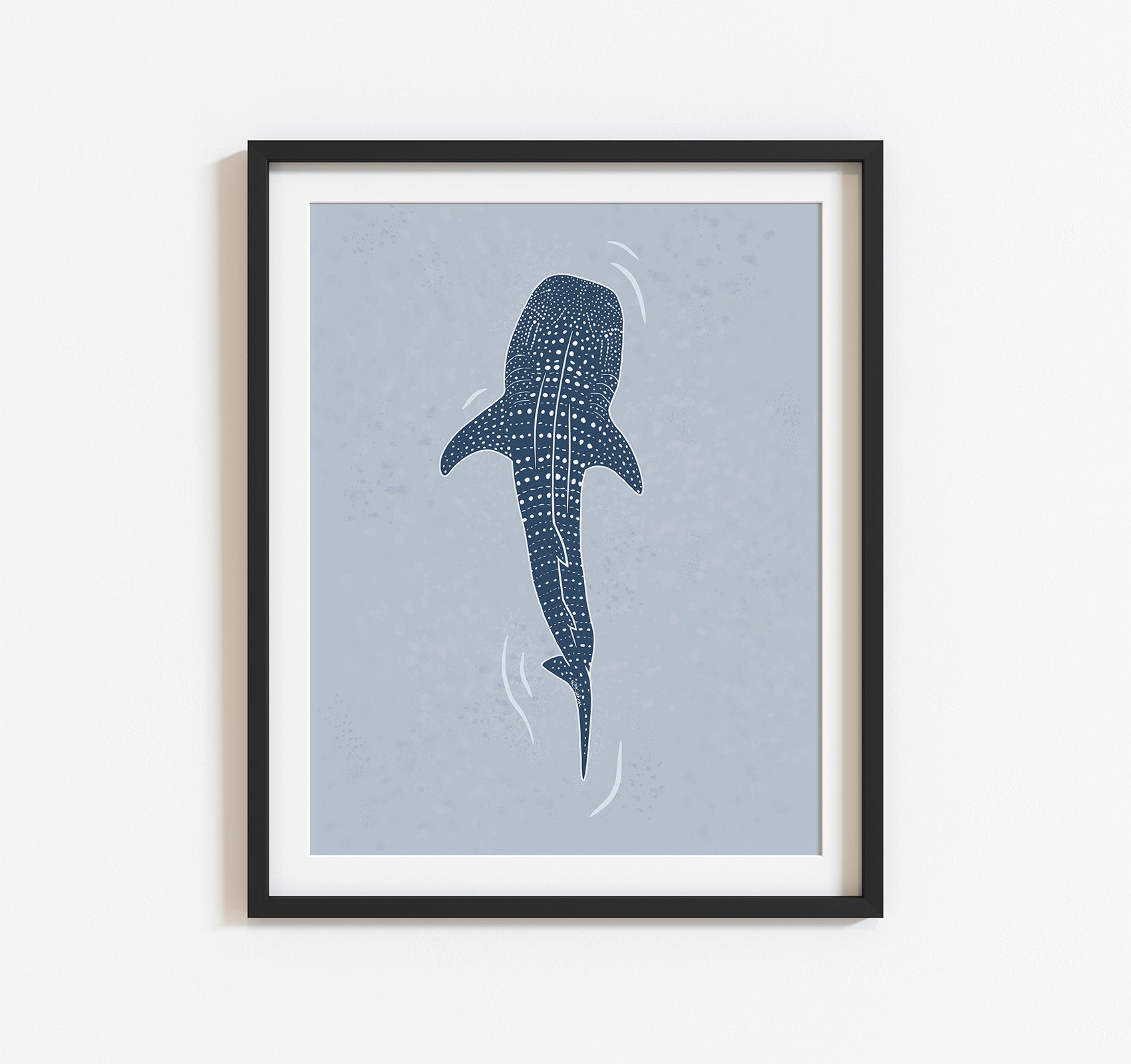 Whale shark ocean themed art print