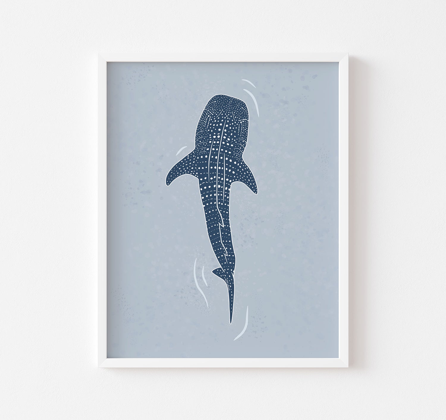Whale shark ocean themed art print