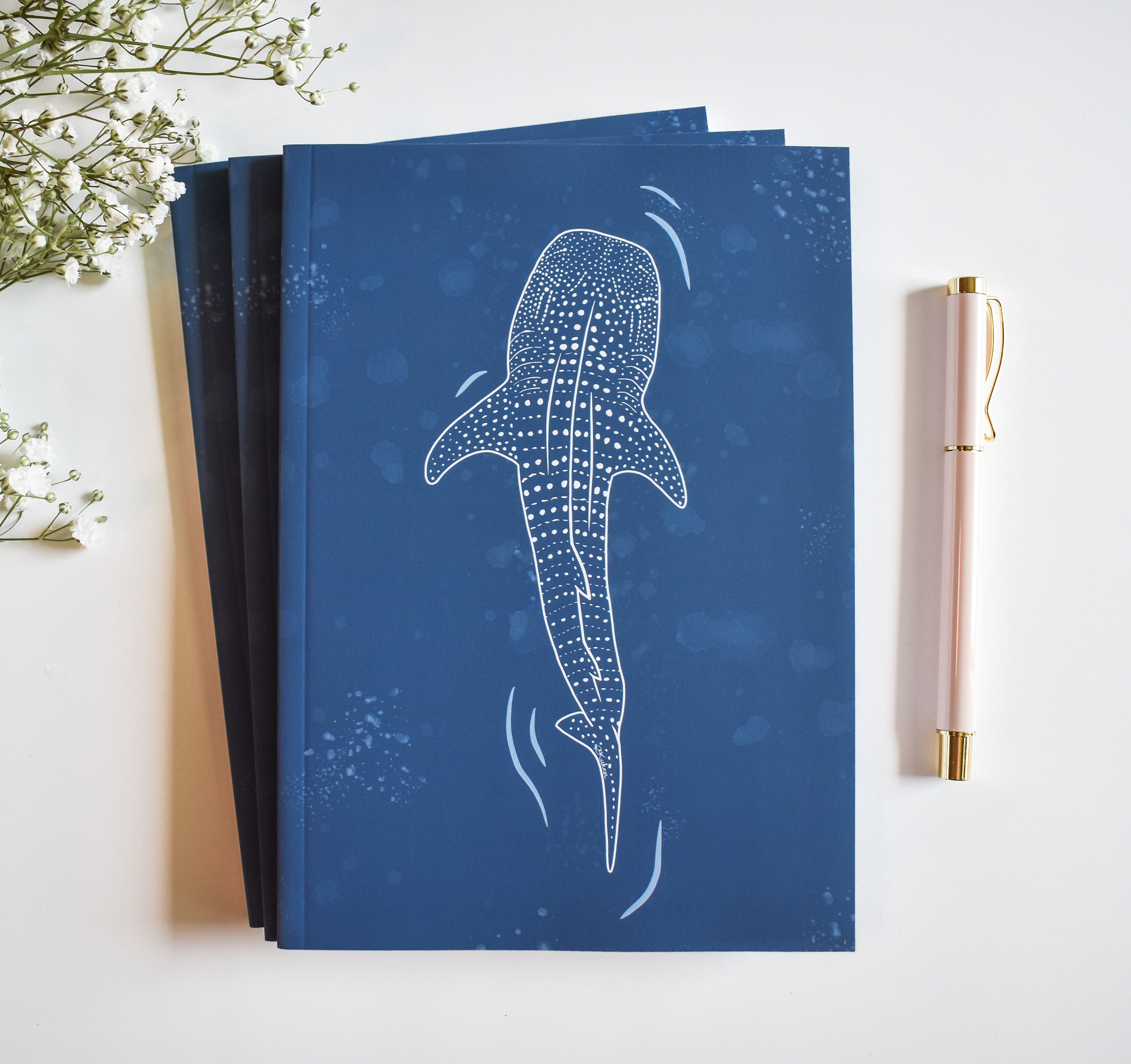 Journal with a whale shark design