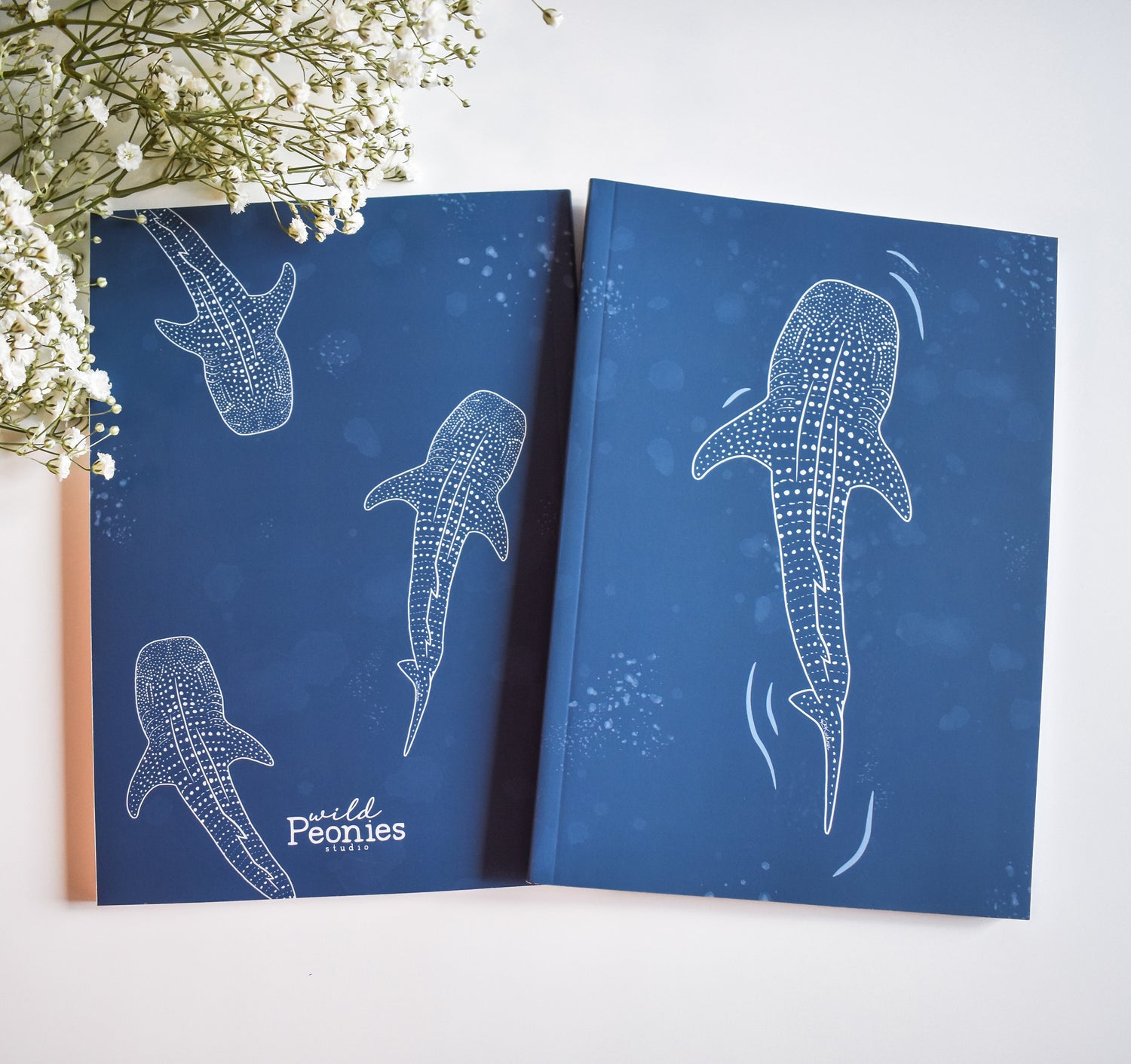 Whale shark journal front and back cover