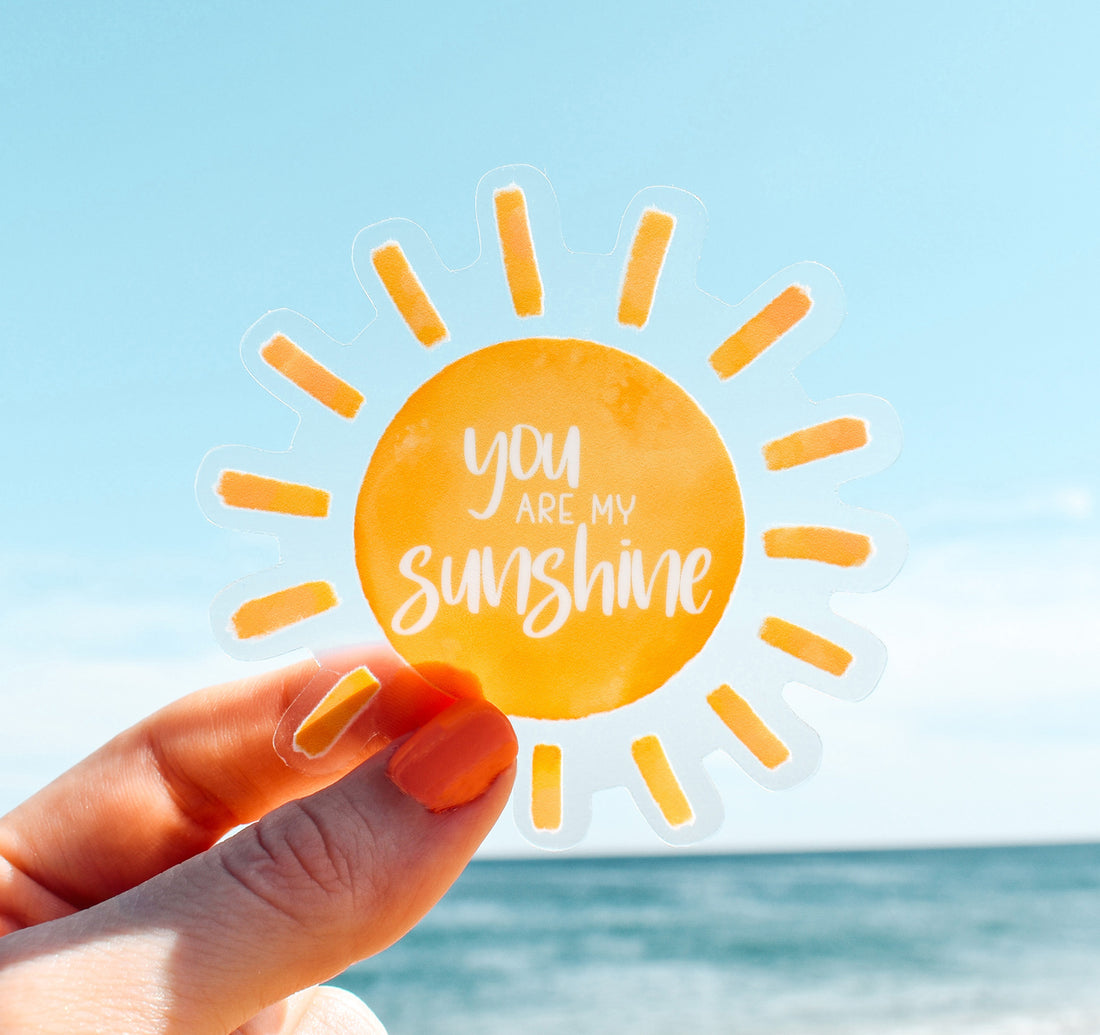 You are my sunshine sun sticker