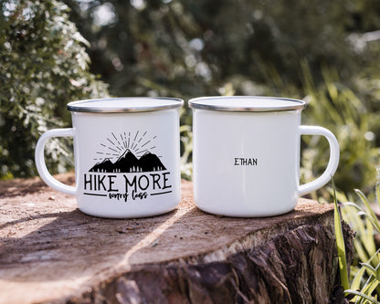 Hike More Worry Less Camp Mug