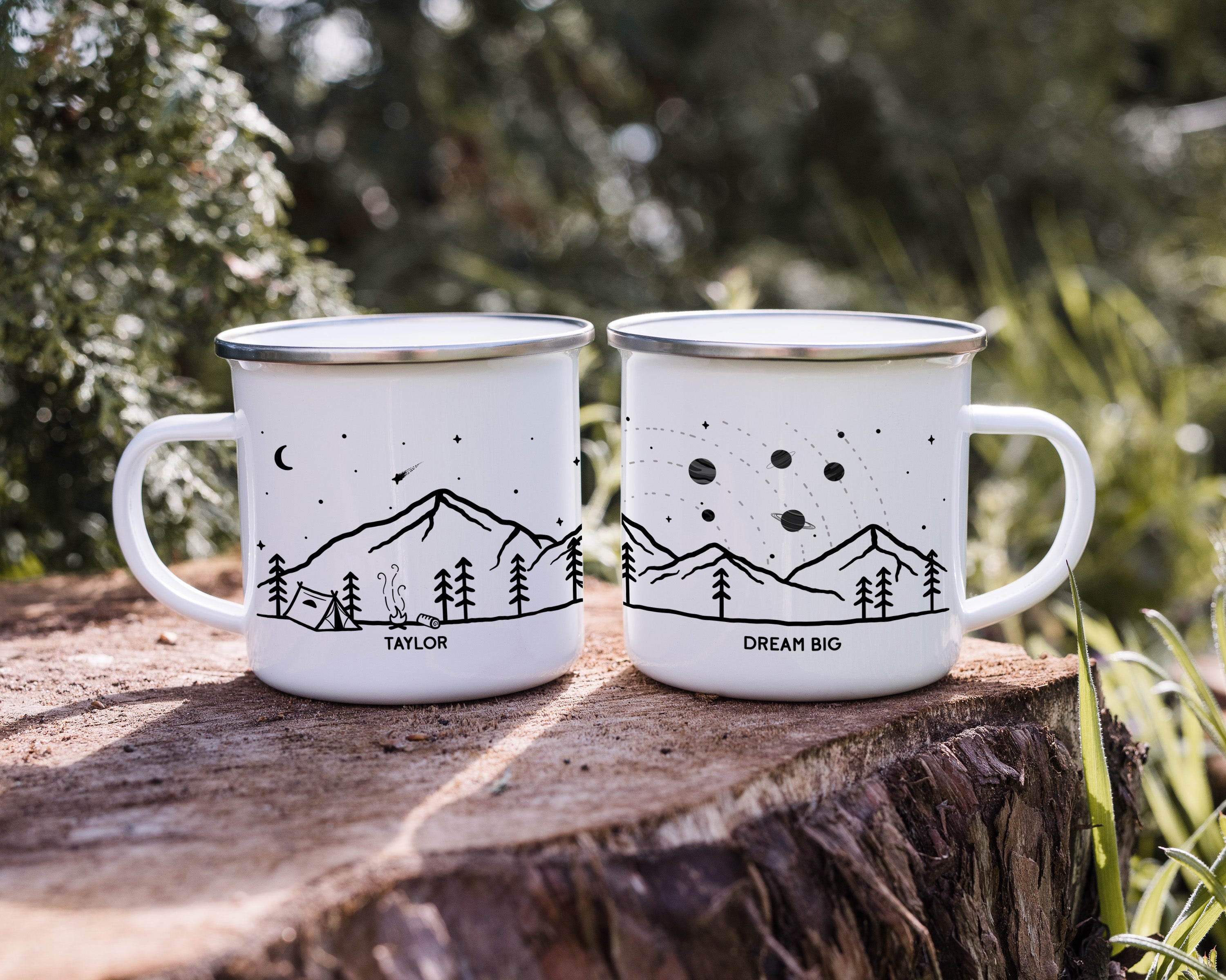 Planets Camping Camp Mug