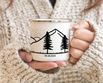 Engaged Couple Camp Mug