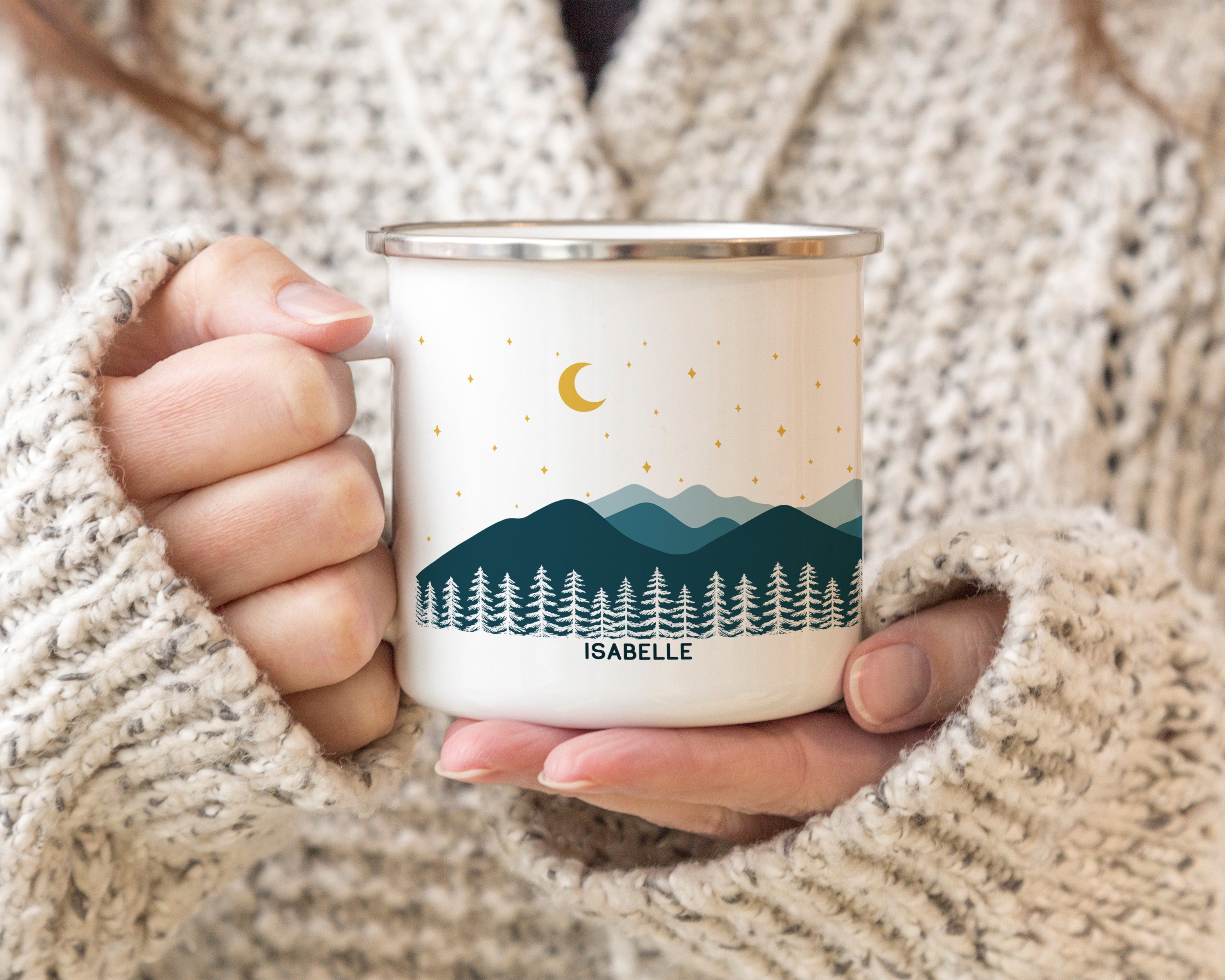 Starry Mountains Camp Mug