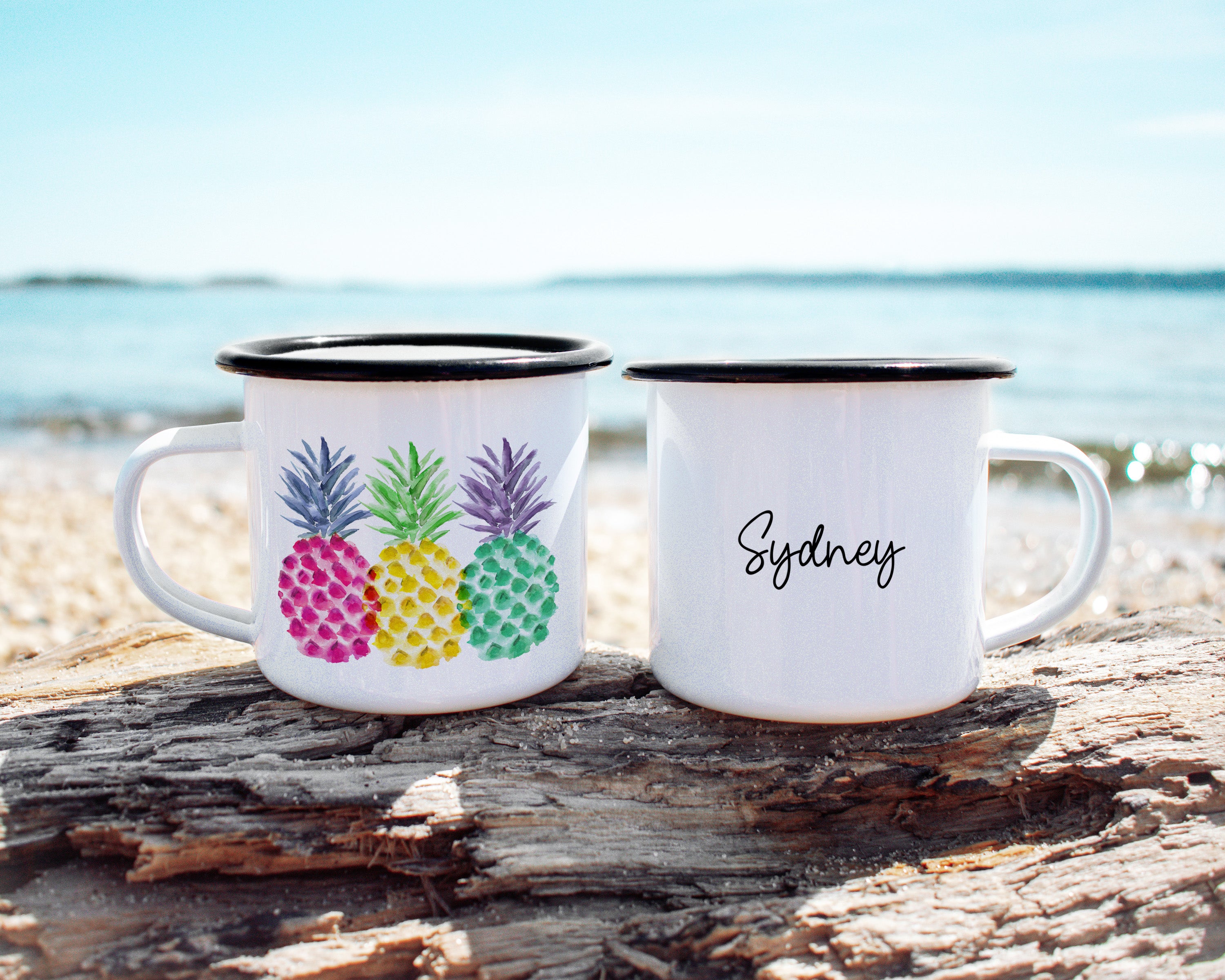 Bright Pineapples Camp Mug