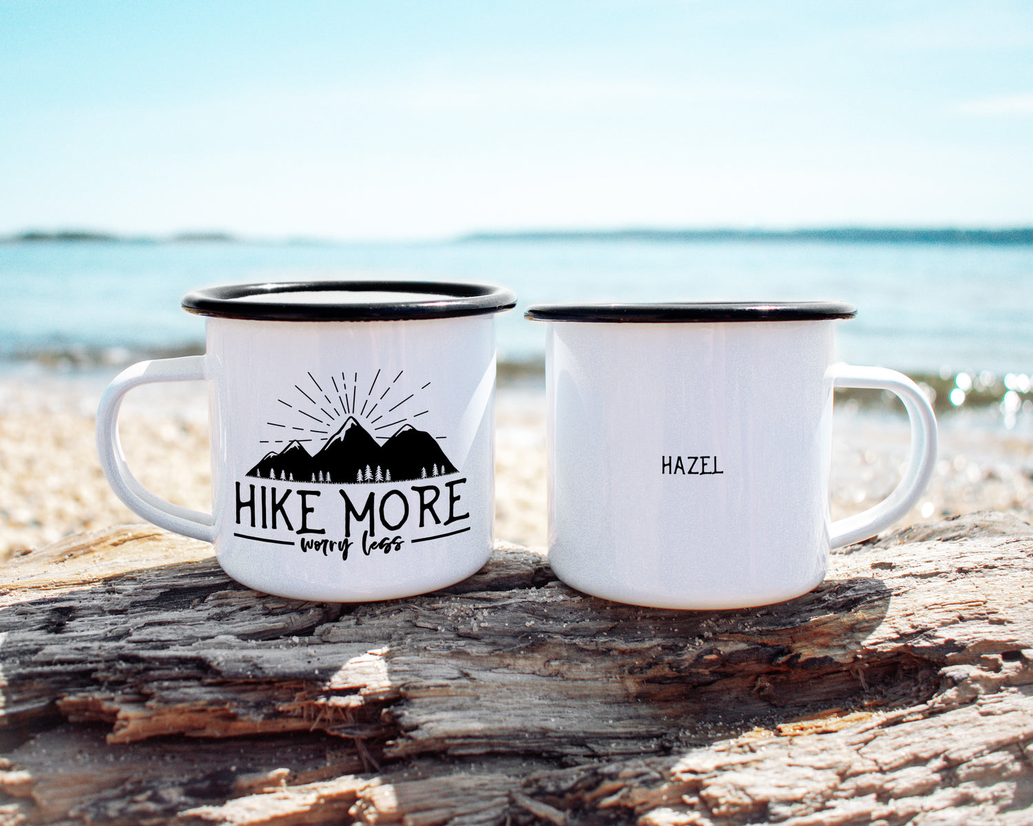 Hike More Worry Less Camp Mug