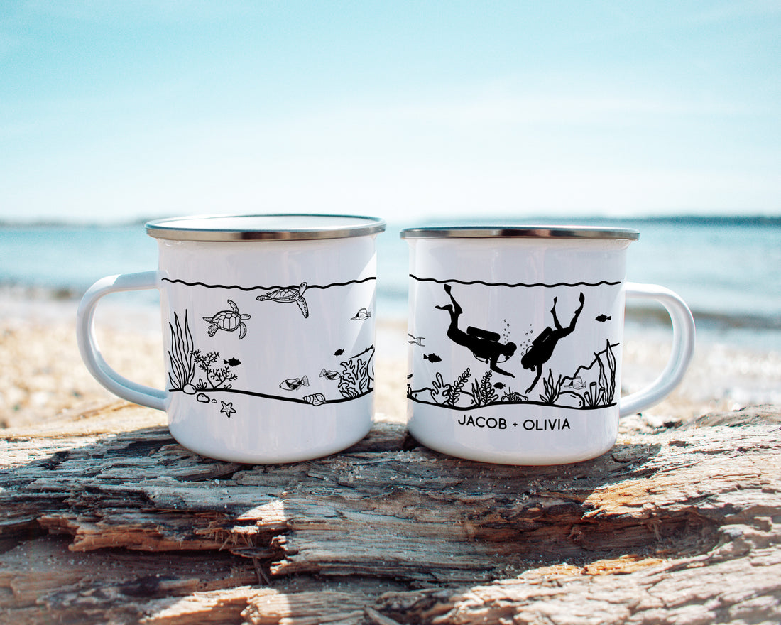 Underwater Divers Camp Mug