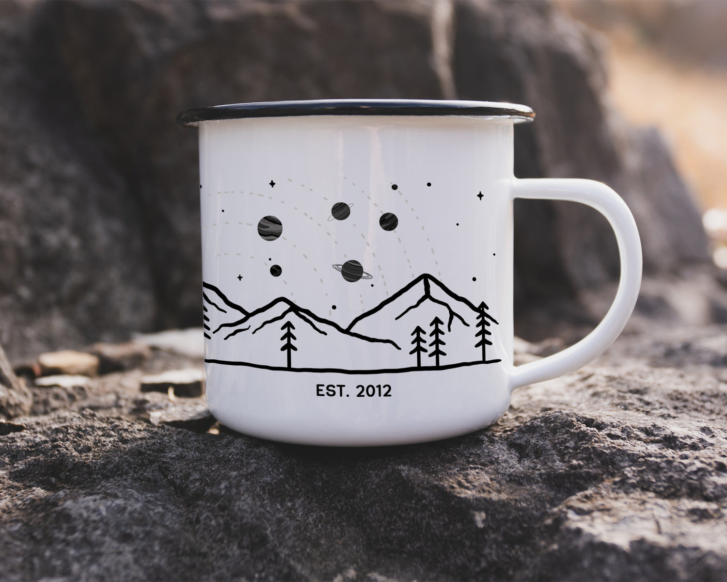 Planets Camping Camp Mug