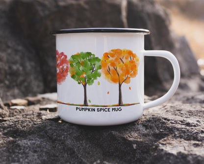 Fall Trees Camp Mug