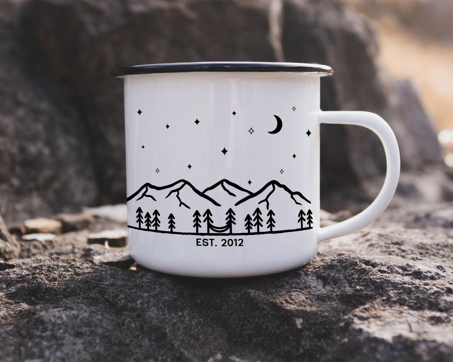 Happy Tin Years Mountain Camp Mug – Wild Peonies Studio