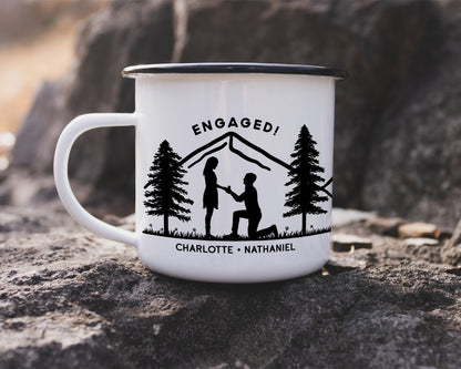 Engaged Couple Camp Mug