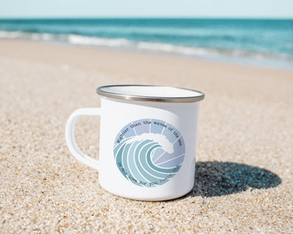 Mightier Than the Waves of the Sea Camp Mug