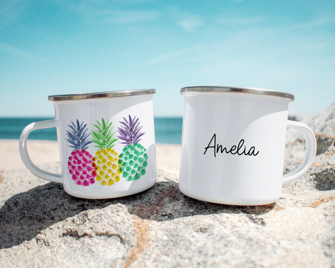 Bright Pineapples Camp Mug